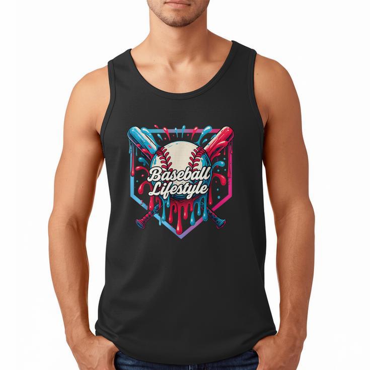 Baseball Lifestyle Shirt Youth Baseball Drip Icecream Boys Men Tank Top