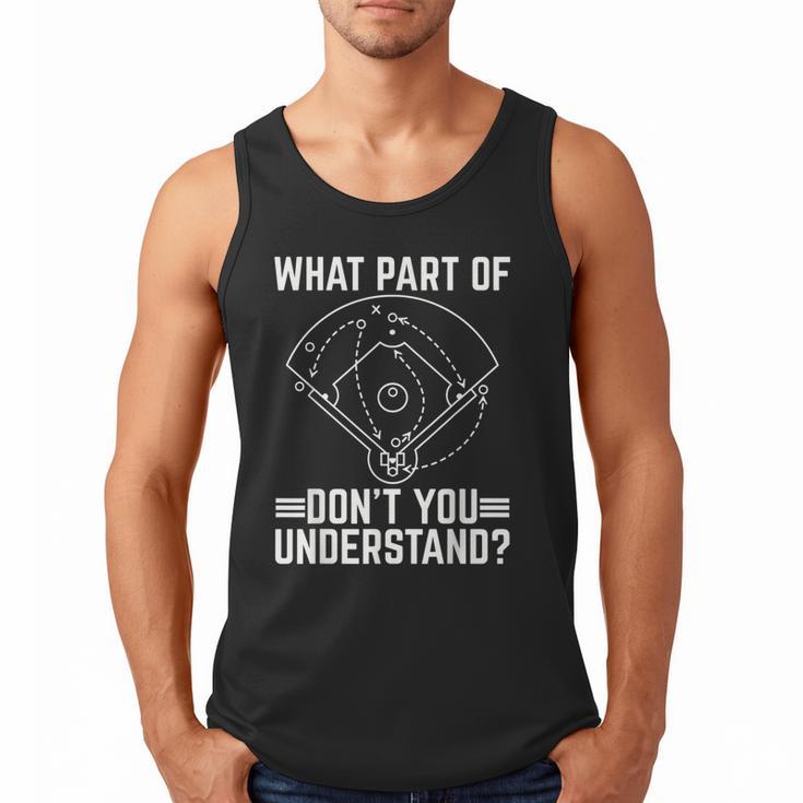 Baseball Math Double Play What Part Of Baseball Game Men Tank Top