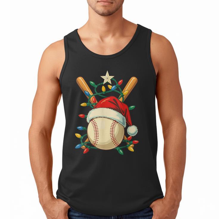 Baseball Santa Christmas Ball Baseball Lover Player Boys Men Tank Top