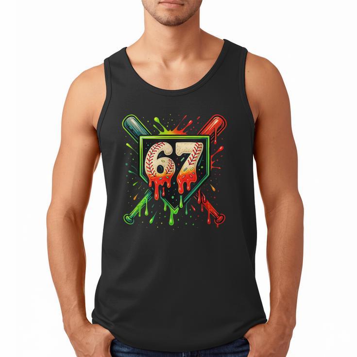 Baseball Six Seven 67 Meme Ice Cream Drip Xmas Men Women Men Tank Top