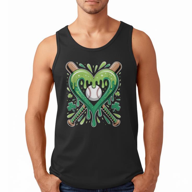 Baseball St Patricks Day Boys Girls Men Women Shamrock Green Men Tank Top