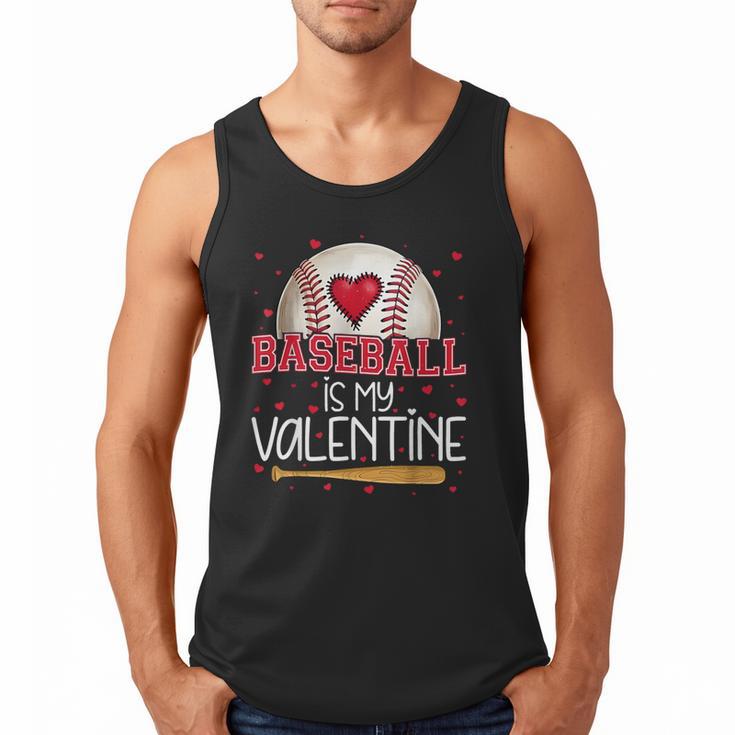Baseball Is My Valentine Valentines Day Men Boys Kids Teen Men Tank Top