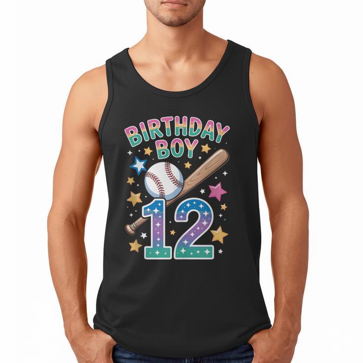 Birthday Boy 12th Birthday Baseball Men Tank Top