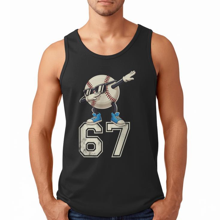 Boys Kids 67 Six Seven Sunglasses Dabbing Baseball Lover Men Tank Top