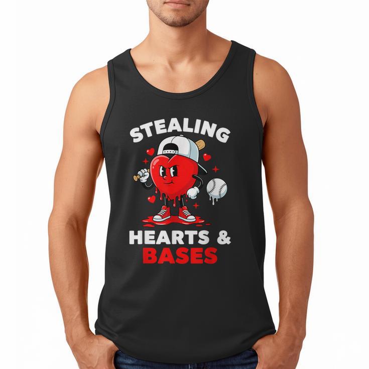 Boys Valentines Baseball Drip Icecream Stealing Hearts Kids Men Tank Top