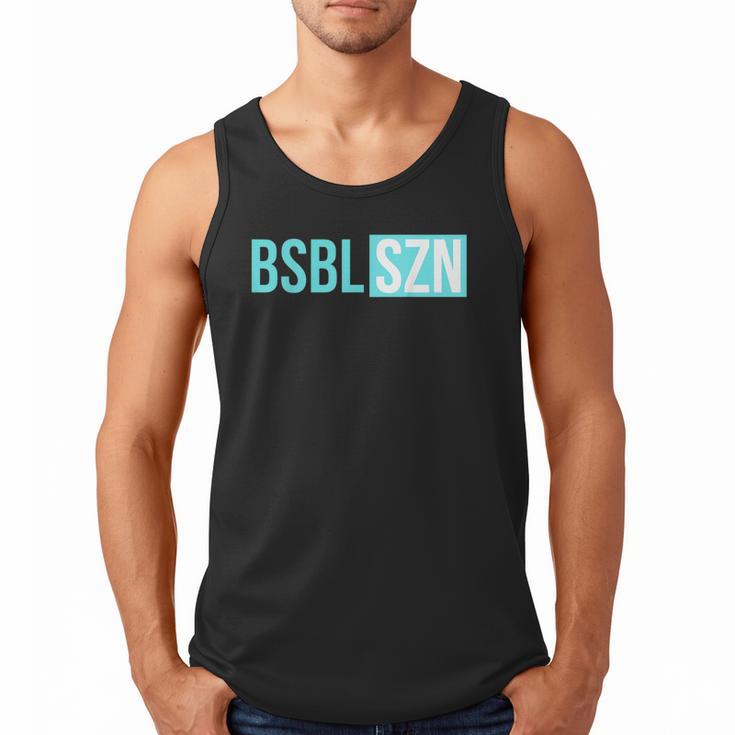BSBL SZN Baseball Season Game Day Boys Girls Youth Men Tank Top