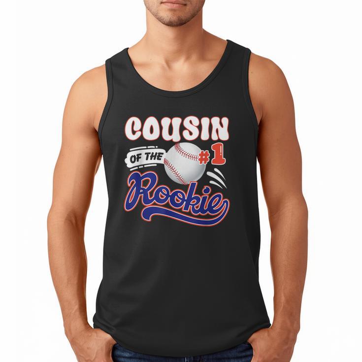 Cousin Rookie Of Year 1st Birthday Baseball Theme Matching Men Tank Top