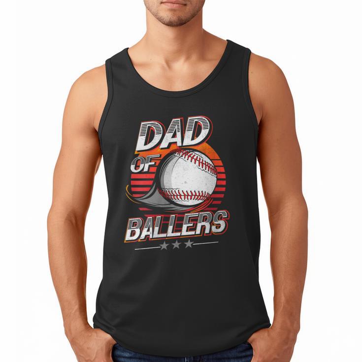 Dad Of Ballers Shirt Volleyball Baseball Dad Of Baller Men Tank Top