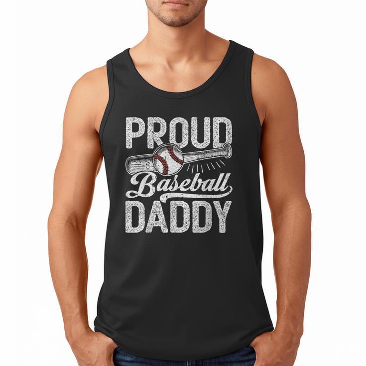 Dad Baseball Men Vintage Proud Baseball Daddy Men Tank Top