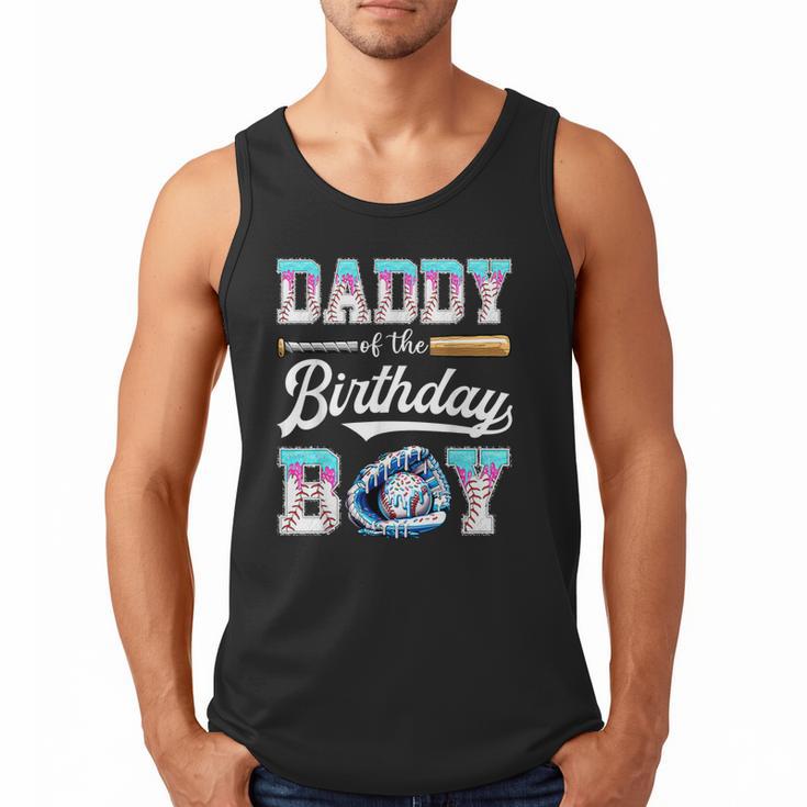 Daddy Of The Birthday Boy Baseball Ice Cream Drip Matching Men Tank Top