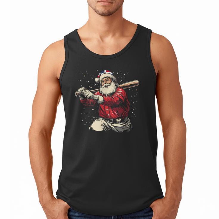 Dominican Santa Christmas Beisbol Baseball Dominicano Men Tank Top