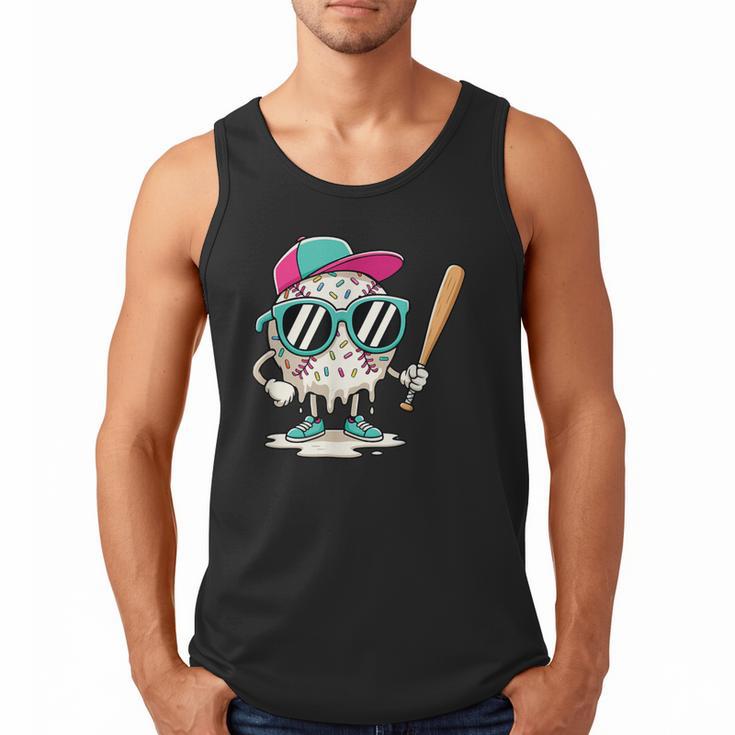 Dripping Baseball Baseball Lover Player Baseballer Men Tank Top