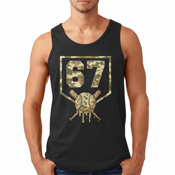 Dripping Camo 67 Baseball Ice Cream Drip 6-7 Six Seven Boy Men Tank Top