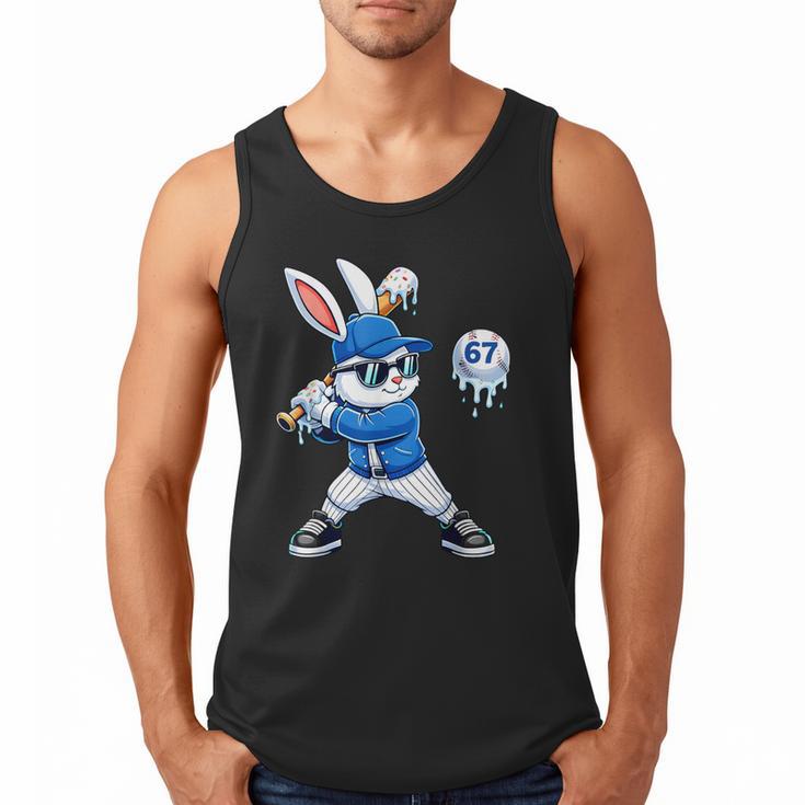 Dripping Drip Baseball Rabbit Bunny Easter Men Boy Kid Men Tank Top