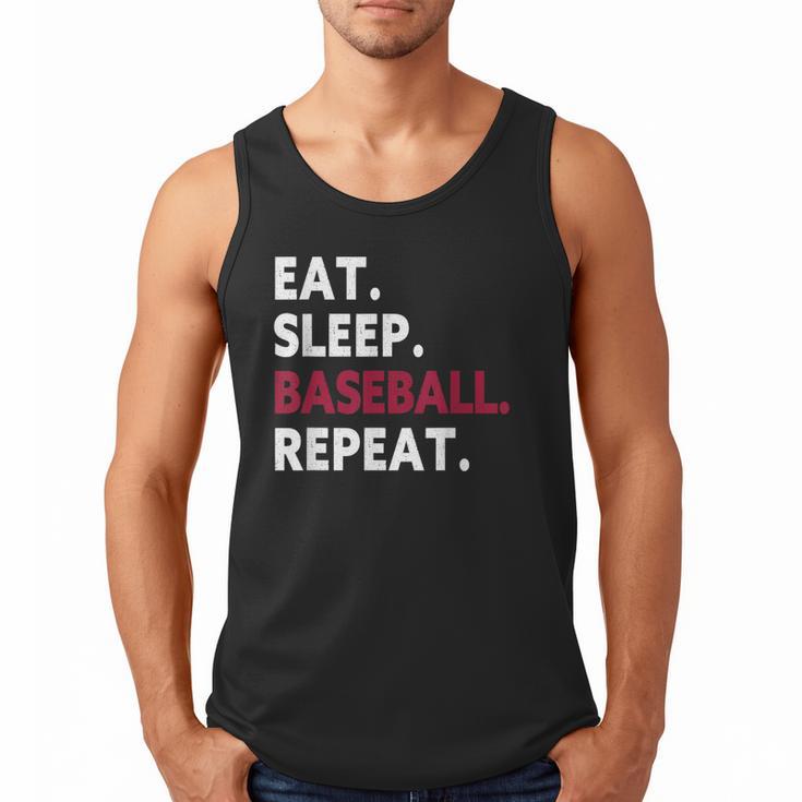 Eat Sleep Baseball Repeat Baseball Player Men Tank Top