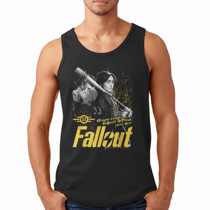 Fallout TV Series Lucy Do Unto Others Baseball Bat Gamer Men Tank Top