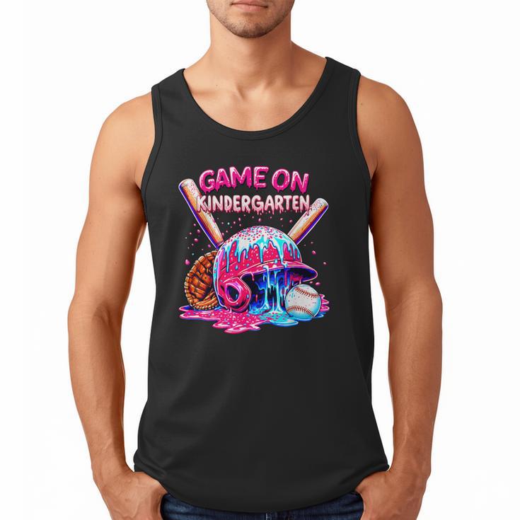 Game Kindergarten Baseball Ice Cream Drip On Back To School Men Tank Top