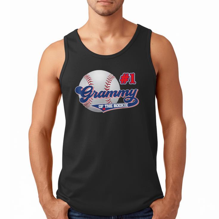 Grammy Rookie Of Year 1st Birthday Baseball Theme Matching Men Tank Top