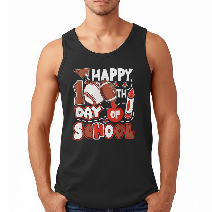 Happy 100 Days Of School Baseball Football PE Teacher Men Tank Top