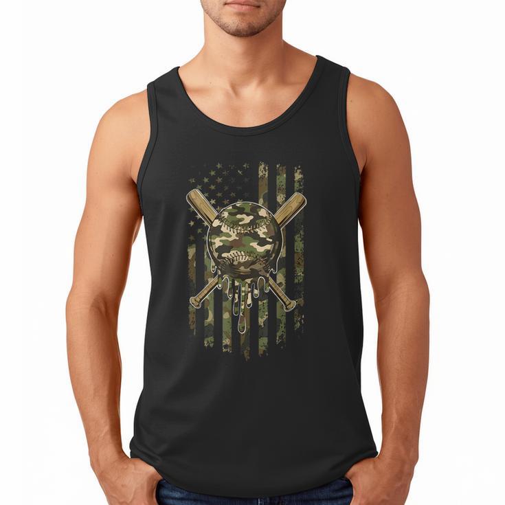 Ice Cream Baseball Drip For Boys Camo USA Flag Camouflage Men Tank Top
