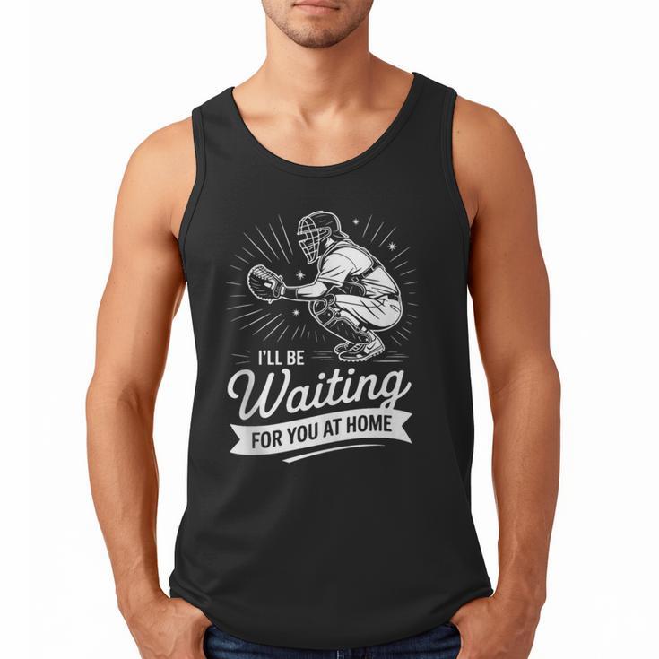 I'Ll Be Waiting For You At Home Baseball Men Tank Top