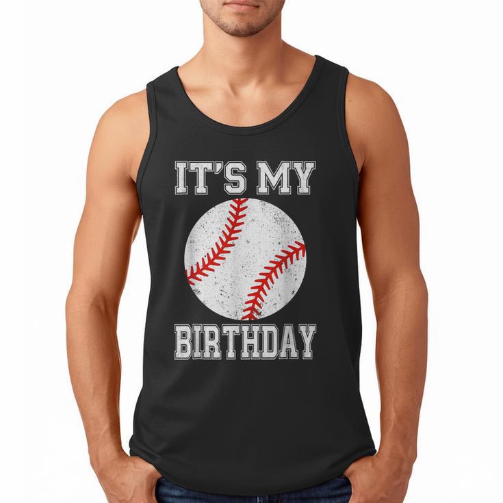 It’s My Birthday Baseball Vintage Style Men Tank Top