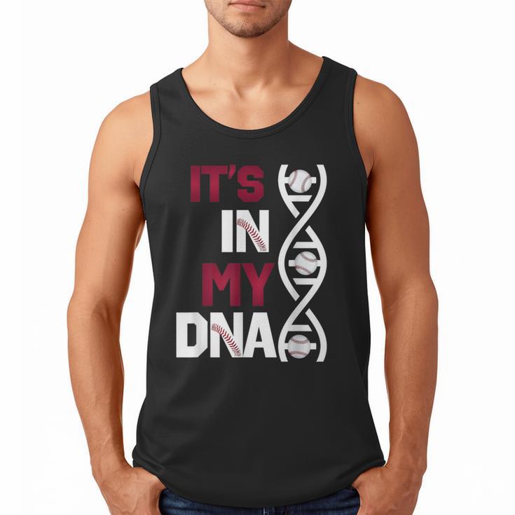 ITS In My DNA Baseball Sport Player Saying Men Tank Top