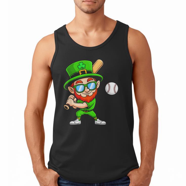 Kids St Patricks Day Shirt Leprechaun Baseball Boys Men Men Tank Top