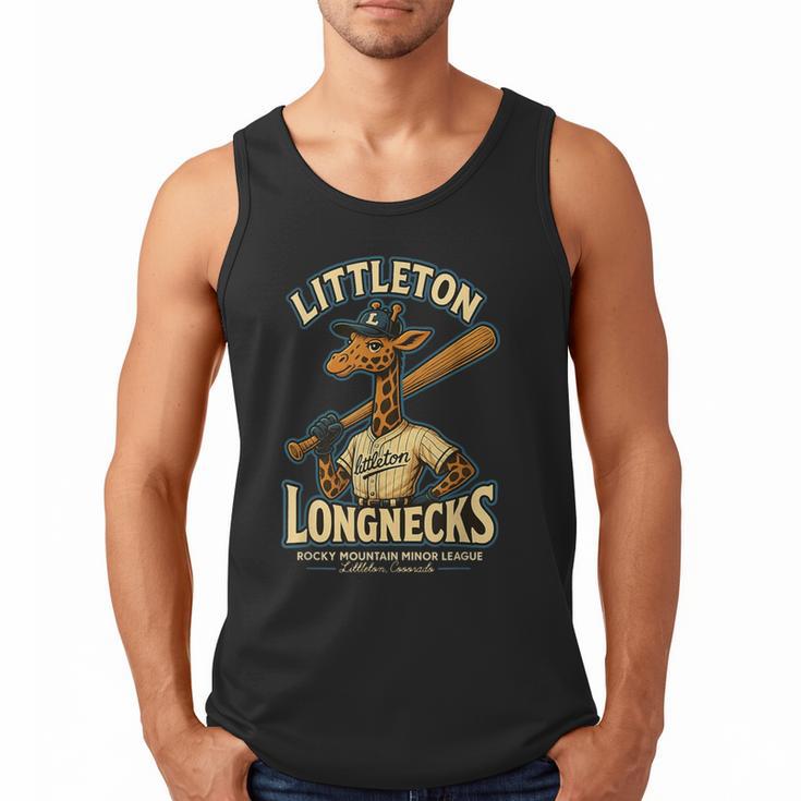 Littleton Longnecks Retro Minor League Baseball Men Tank Top