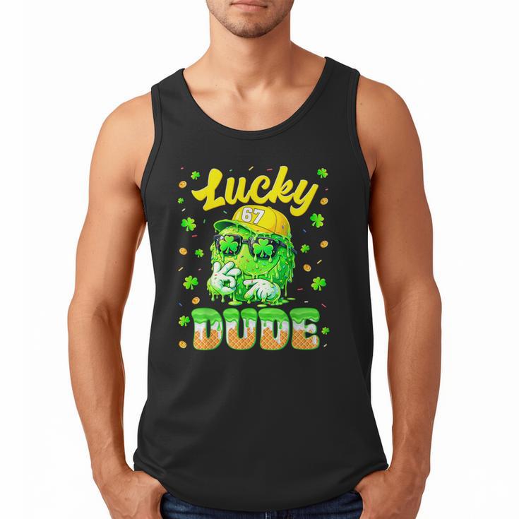 Lucky Dude Drip Baseball Shamrock St Patrick Men Boy Youth Men Tank Top