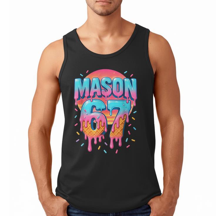 Mason 67 Costume Ice Cream Baseball Drip 6 7 Meme Six Seven Men Tank Top