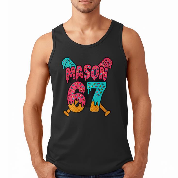 Mason 67 Ice Cream Drip Baseball Meme Men Tank Top