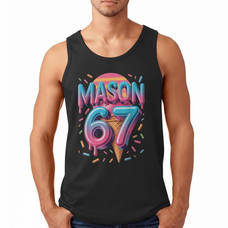 Mason 67 Meme Ice Cream Baseball Drip Men Tank Top