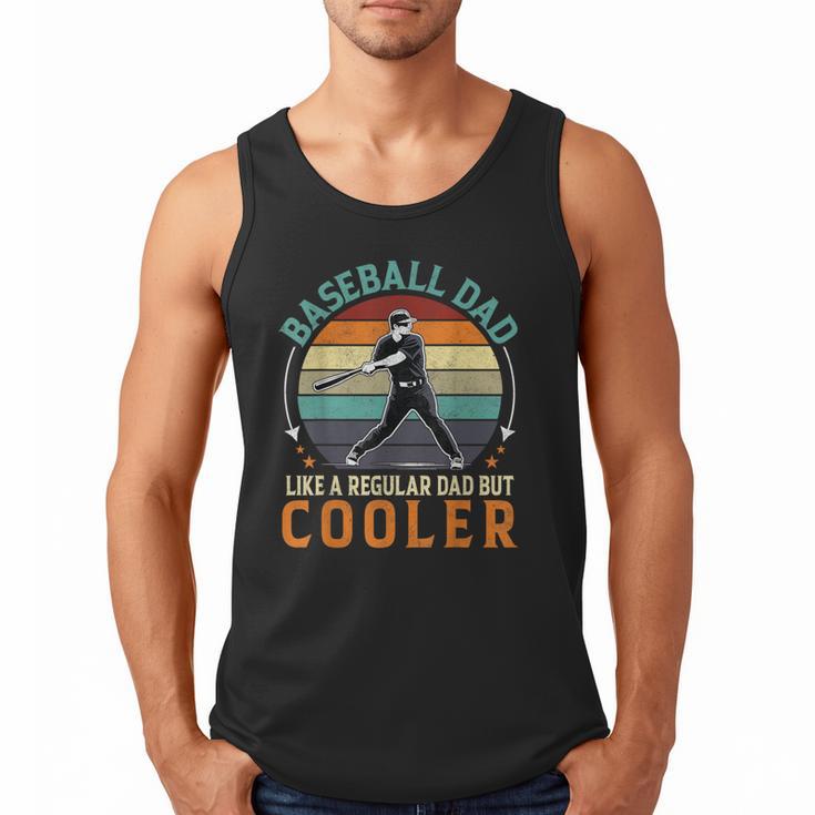 Men Baseball Dad Like a Regular Dad But Cooler Vintage Men Tank Top