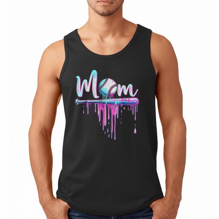 Mom Baseball Ice Cream Drip Birthday Boy Family Men Tank Top