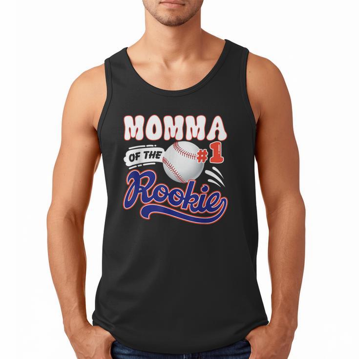 Momma Rookie Of Year 1st Birthday Baseball Theme Matching Men Tank Top