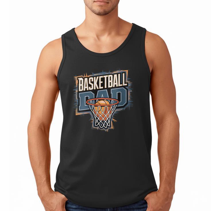 Proud Baseball Dad Game Day Sports-Loving Coach Fathers Men Tank Top