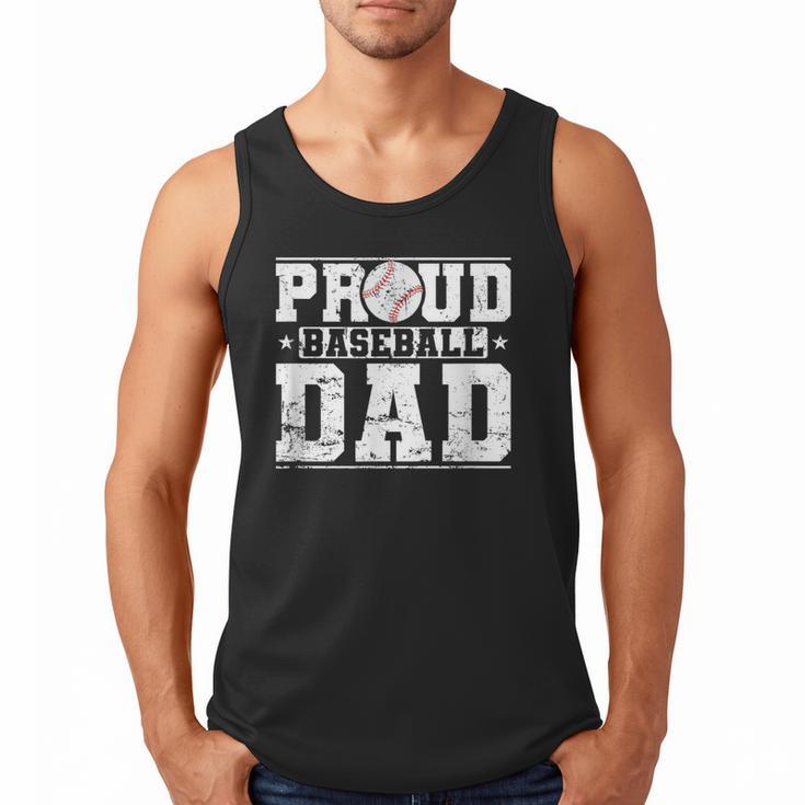 Proud Baseball Dad Sports Father Baseball Fan Men Tank Top
