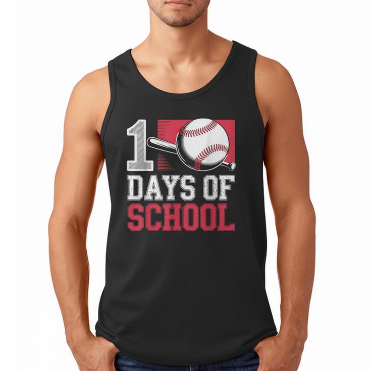 Retro 100 Days Of School Baseball Teacher Student 100 Days Men Tank Top