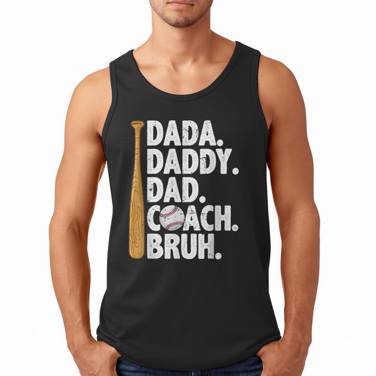 Retro Dada Daddy Dad Coach Bruh Baseball Dad Fathers Day Men Men Tank Top Retro Dada Daddy Dad Coach Bruh Baseball Dad Fathers Day Men Men Tank Top