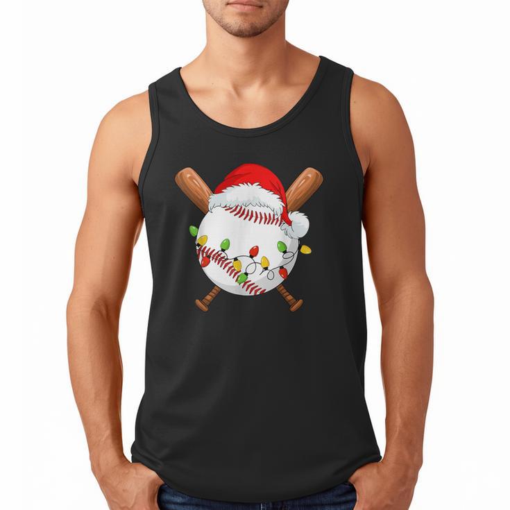 Santa Sports For Men Boys Christmas Baseball Player Men Tank Top