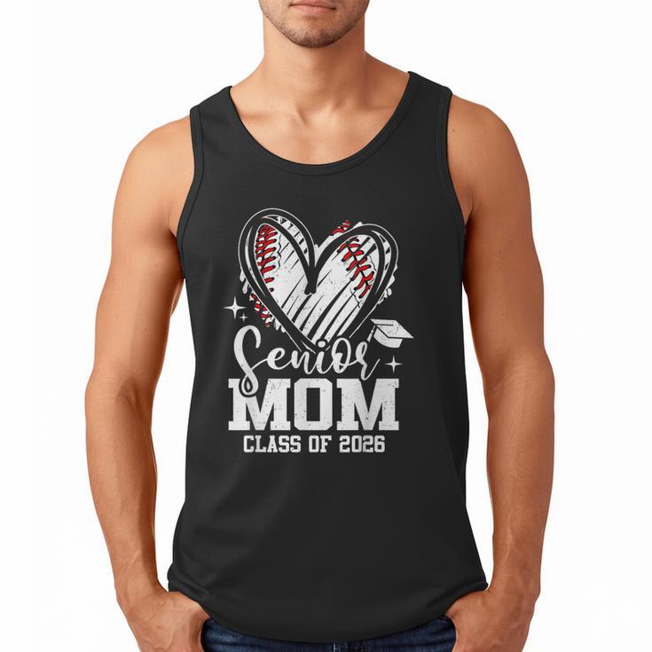 Senior Mom Class Of 2026 Baseball Graduation Heart Men Tank Top