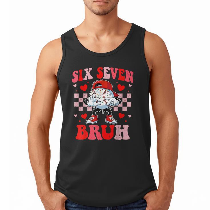 Six Seven 67 Bruh 6 7 Meme Baseball Ice Cream Drip Valentine Men Tank Top