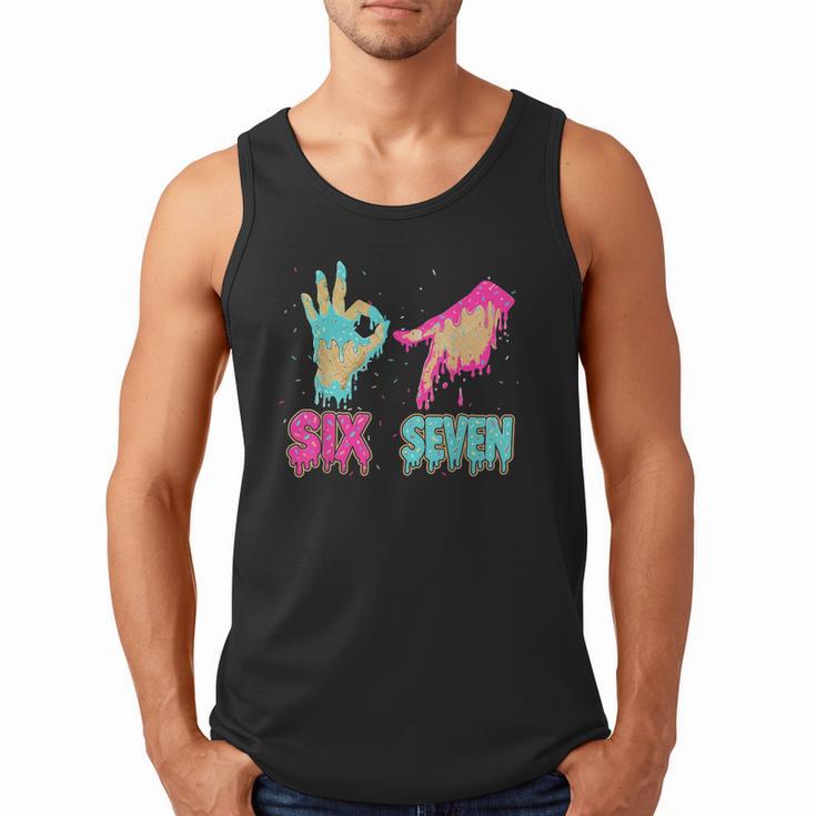 Six Seven 67 Meme Ice Cream Drip Baseball For Boy Kids Men Tank Top