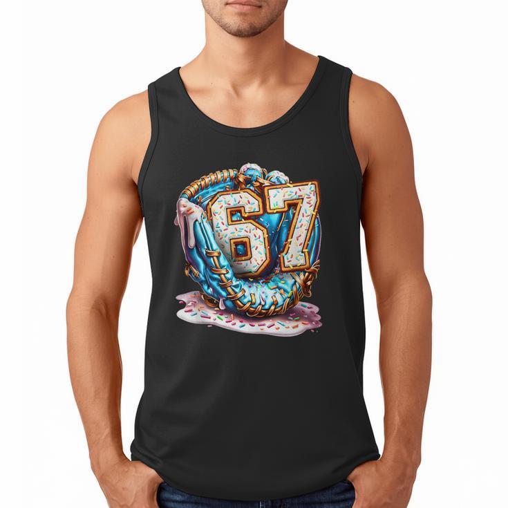 Six Seven Baseball Lifestyle 67 Meme Gen Alpha Slang Men Tank Top
