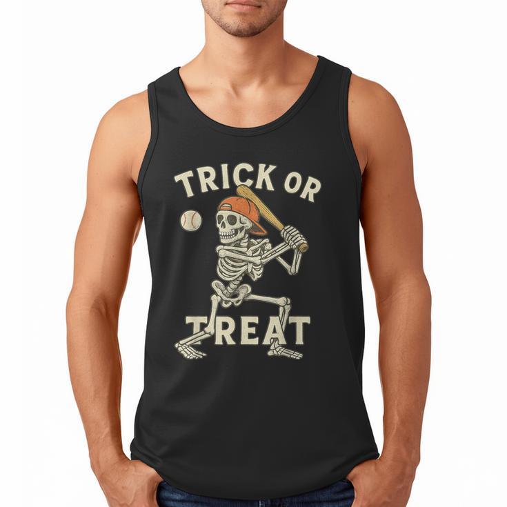 Skeleton Baseball Halloween Costume Men Boys Kids Tee Men Tank Top