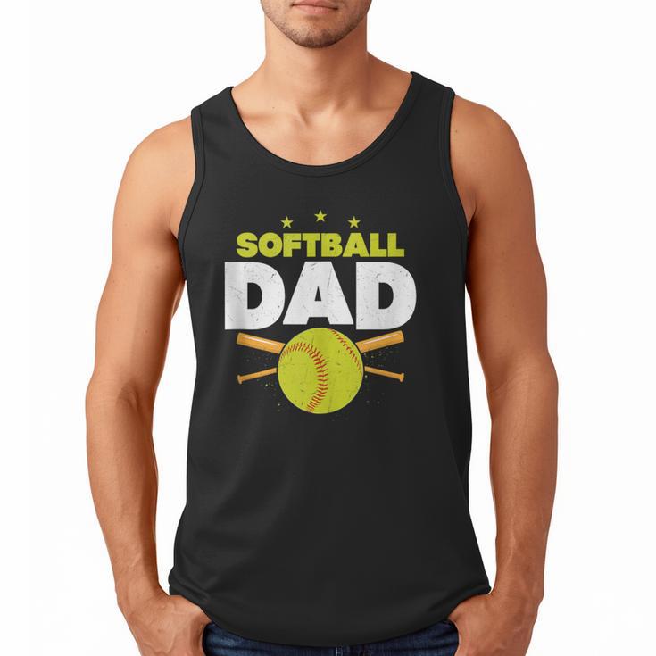 Softball Dad Just Like A Baseball Dad Player Men Tank Top