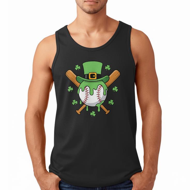 St Patricks Day Baseball Drip Ice Cream Baseball Home Plate Men Tank Top