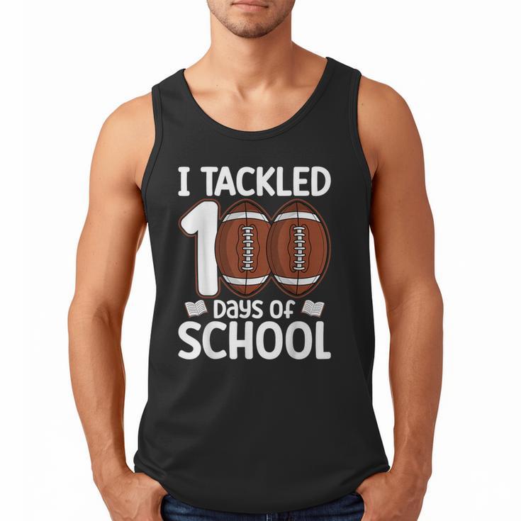 I Tackled 100 Days Of School Baseball Player Kids Teacher Men Tank Top
