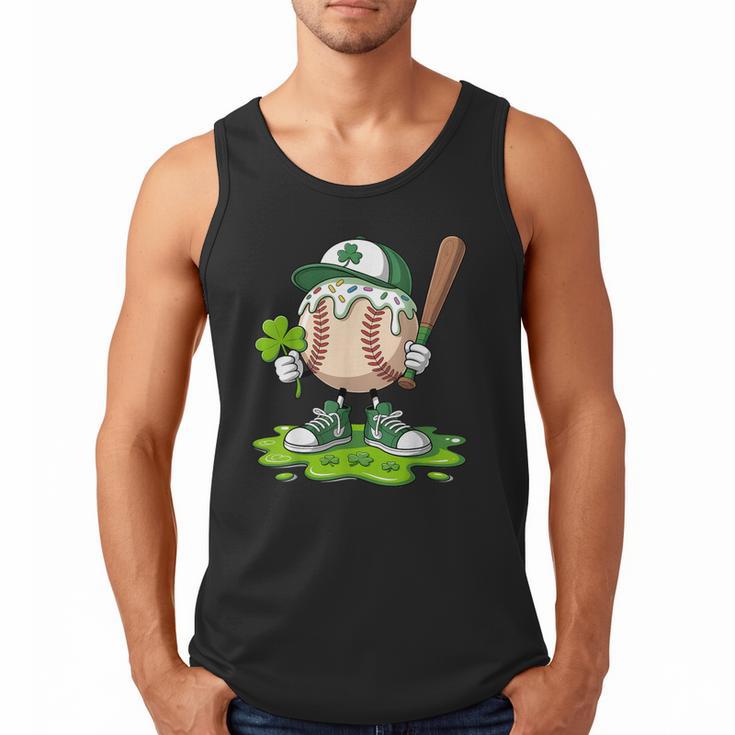 Toddler Baseball Drip Ice Cream Boys Kids St Patricks Day Men Tank Top